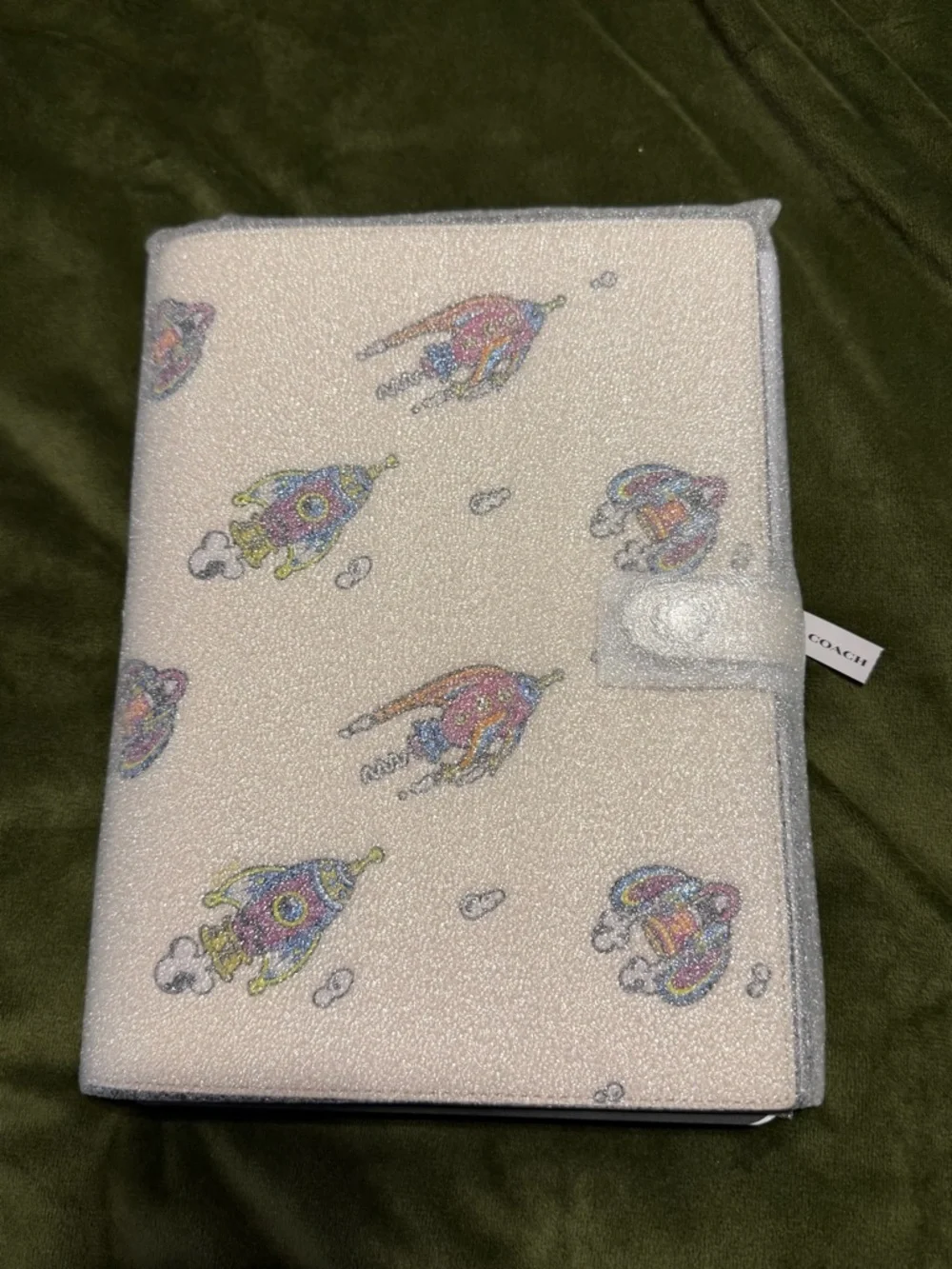COACH White Rocket Print Leather Planner - Picture 2 of 4